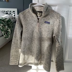 patagonia 1/4 zip up gray